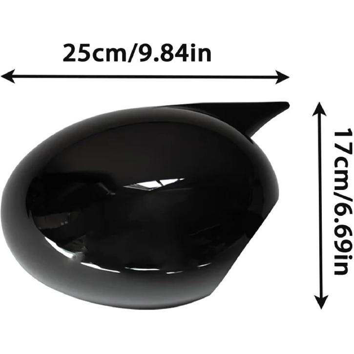 Rearview Mirror Caps Cover Glossy Black Sticking Compatible With BMW/MINI COOPER R55 R56 R57 R58 R60(Gloss Blcak)
