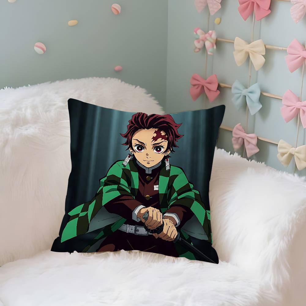 Cool Tanjiro Kamado-S Pillow Case Soft Decorative Pillow Covers Sofa Cushions For Living Room Cozy Ornamental Throw Pillows