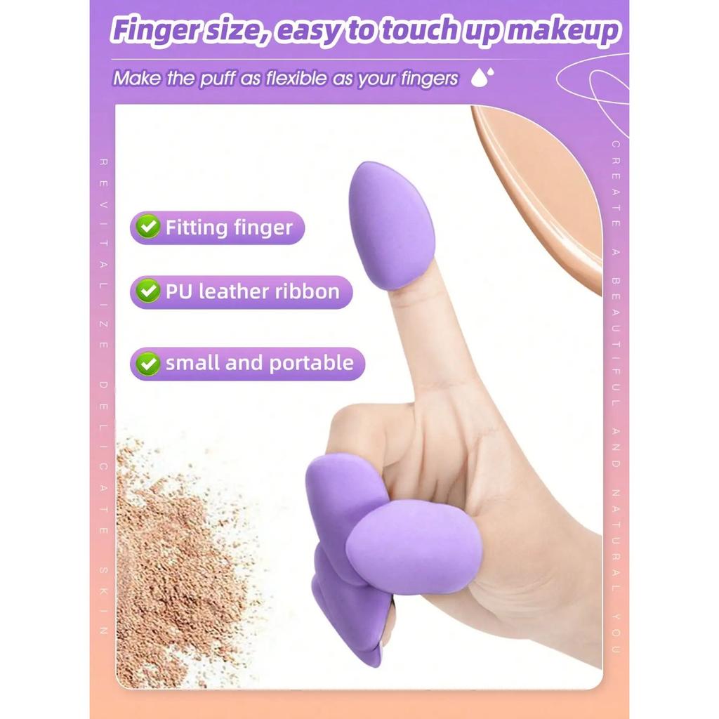 Makeup Sponge Set Blender Sponges 10 Pcs for Foundation Powder Liquid Professional Beauty Sponge Super Soft Facial Makeup Tools