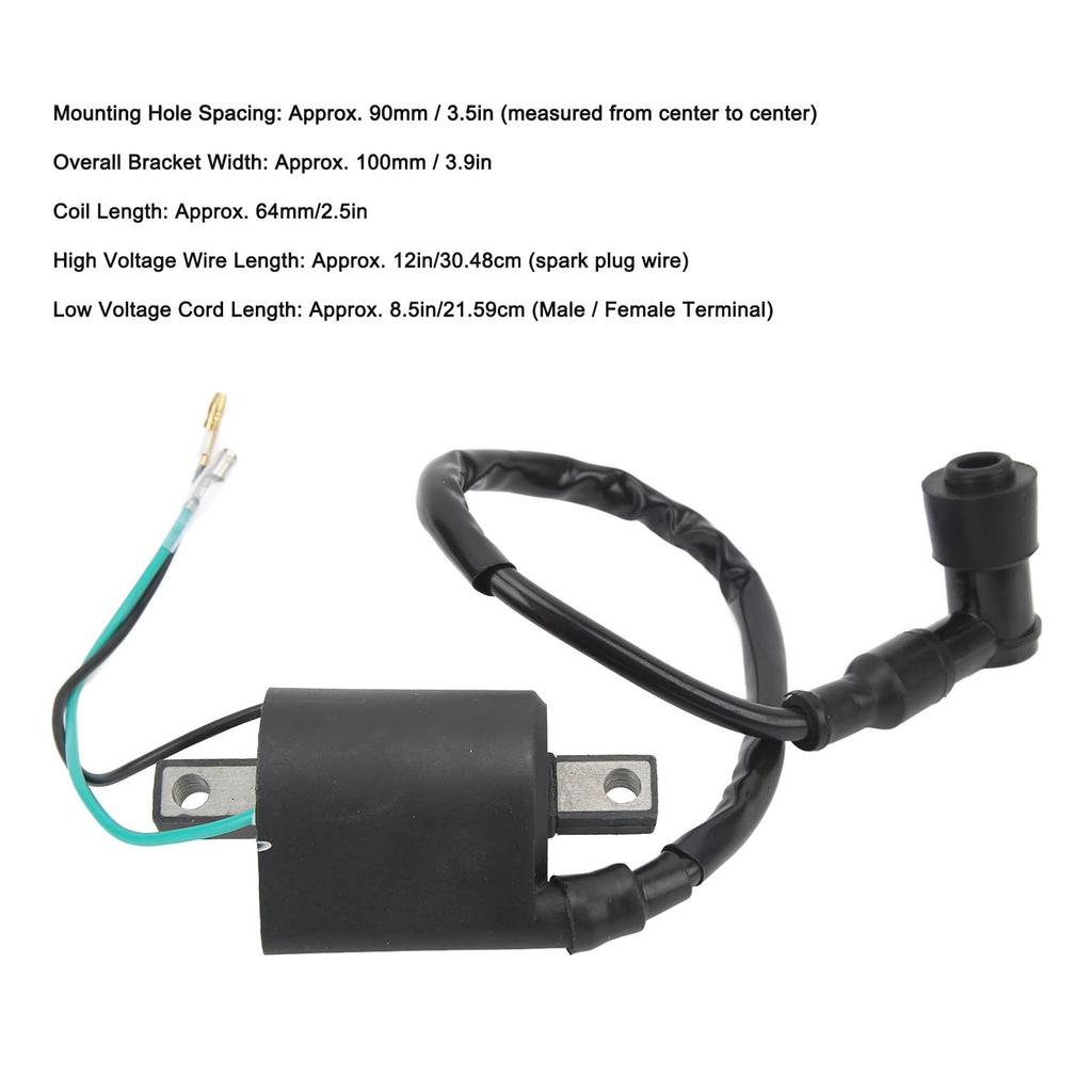 Ignition Coil, Yctze Motorcycle 6V Ignition Coil Module 30530‑330‑003 Replaces CB100 Supersport 1970‑1972