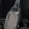 2025 Korean Style Men's Waterproof Chest Bag: Wear-Resistant, Trendy Casual Fashion, Crossbody Small Business Backpack