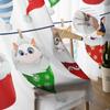 Christmas Santa Hat Cat Sheer Curtains For Kids Bedroom Living Room Voile Curtains Xmas Kitchen Tulle Curtain