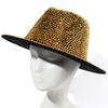 Retro Hipster Fashion Shiny for Rhinestone British Hat Jazz Outdoor Trend Women