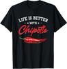 Chipotle Liebhaber Jalapeno Chili Ich mag Chipotle T-Shirt Männer Frauen Sommermode Atmungsaktiv Rundhals Kurzarm Top