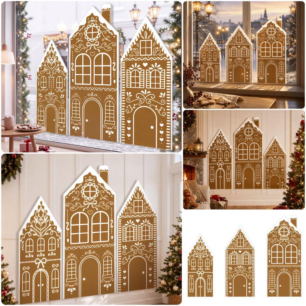 Multicolor Christmas Decorations Wall Ornament Wall Art Home Kitchen Decor