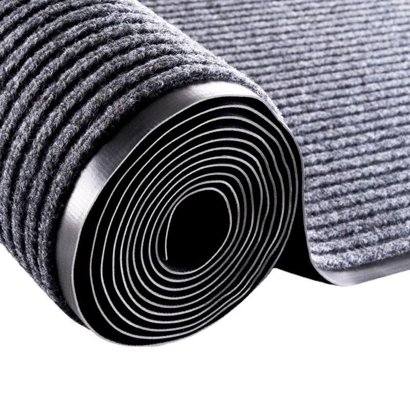 Grey Double Stripe PVC Entrance Floor Mat