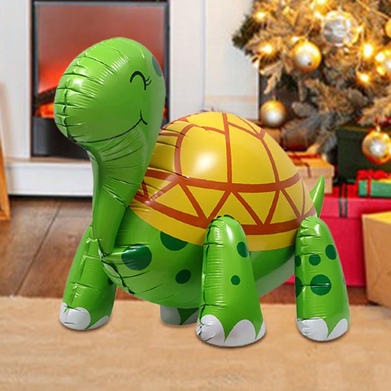 Sea Turtle Balloon Cute 4D Inflatable Animals Foil Turtles Blow Up Animals Cute Turtle Themed Decorations For Jungle Forest Zoo