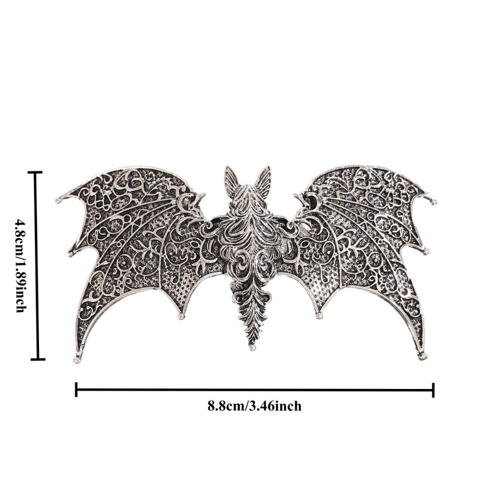 Vintage Gothic Hair Barrette Bat Shape Halloween Hair Accessory New Bat Hair Clip Women