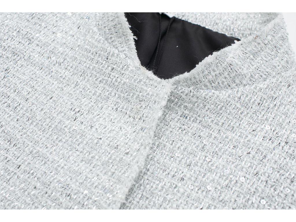 Spring 2025 Street Style Sequin Jacket