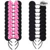 Entzückendes Mäuseohren Schleife Schwarz Rot Rosa Haarband Set Niedliche Kinder Kopfbedeckung Handgefertigt Cartoon Stil Party Geschenk Zubehör