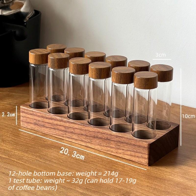 Coffee Beans Storage Bottles Desktop Glass Refill Bottle Bar Counter Storage Jars Multifunctional Home Organize Accessories