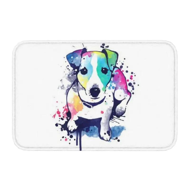 Jack Russell Terriër Pop Art Deurmat Antislip Entree Badkamer Keuken Deur Vloermatten Hondenliefhebber Kamer Tapijt Vloerkleed Voetmat 40x60cm16x24in