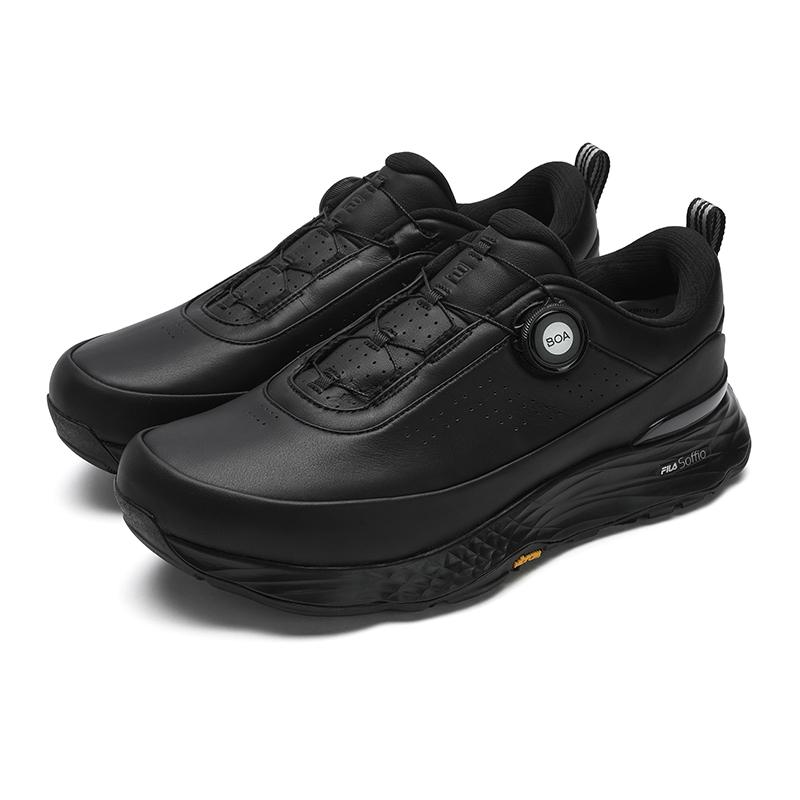 FILA Velocity Stylish Minimalist Casual Sports Comfortable Versatile Low-Top Golf Shoes Men sneaker Black A12M531715FBB