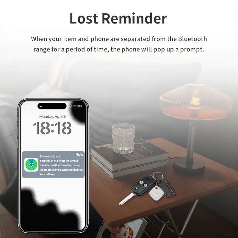 Smart Bluetooth GPS Tracker Work for Apple Find My APP ITag Anti Lost Reminder Device MFI Rated Locator Key Finder