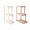 3 Tiers Nordic Triangle Shelf Right Corner For Home Office Decoration Small Spaces Storage Rack P9YB