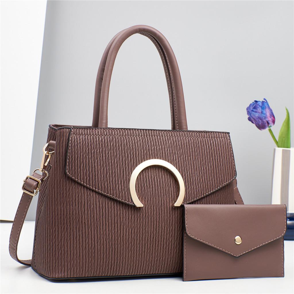 Spacious And Classic Pu Leather Tote Bag For Women Ideal For Outfits Daily