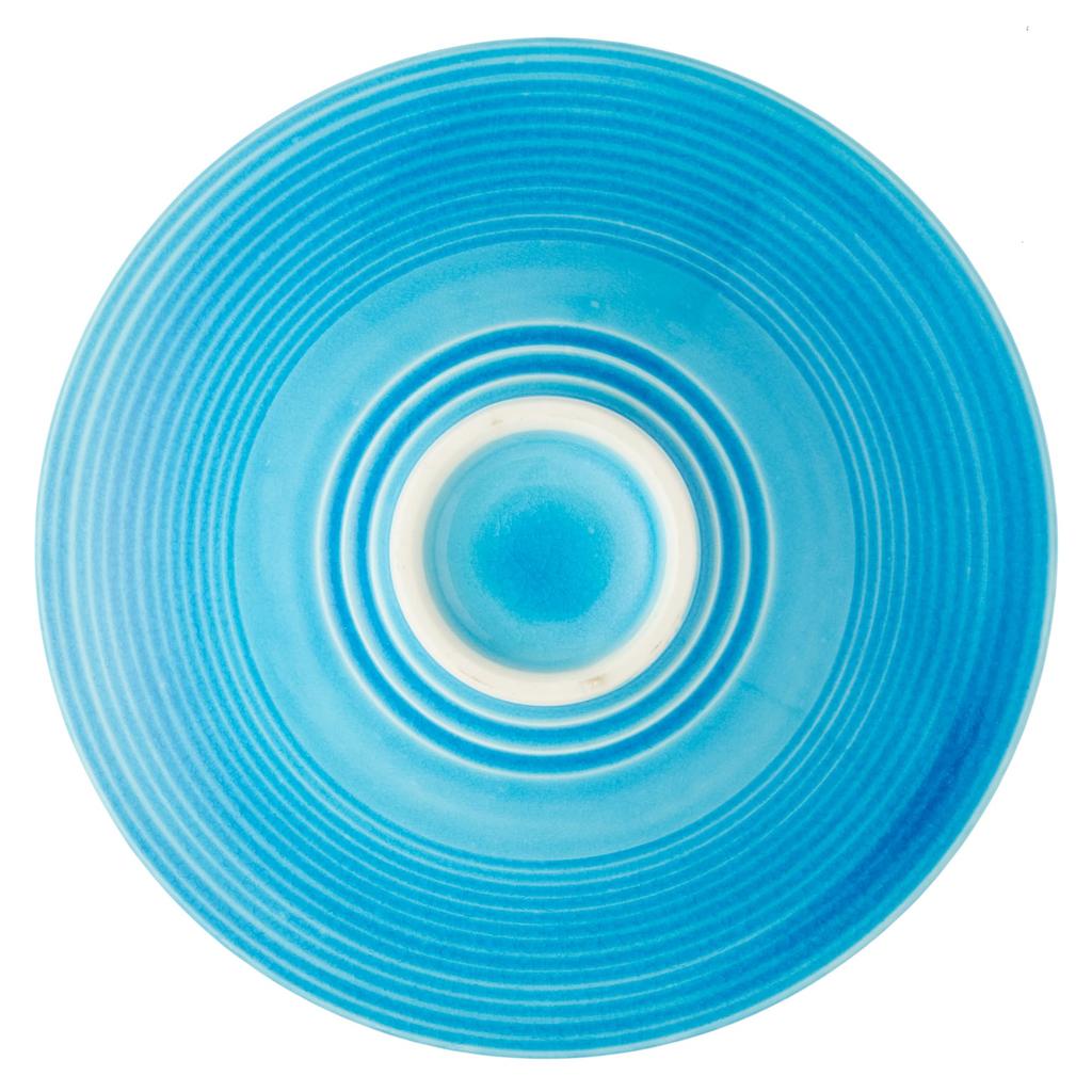 TOKI1919 MINOYAKI Turkish Glazed Traditional Japanese Shallow Salad 16 x 4 cm Mino Japanese Suitable for Ryokan and Microwave and Dishwasher Crackle