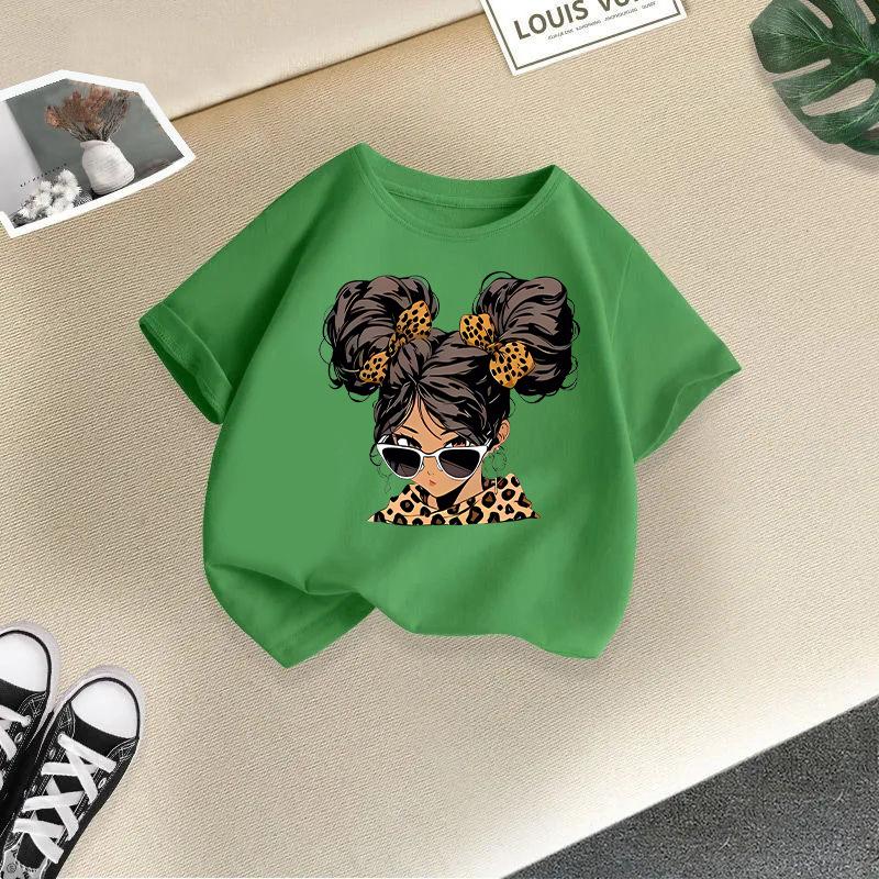 Children T-shirt Kids 100% Cotton Clothes Tops 2-13Y Loose-fit Casual Crew Neck Short-sleeve T-shirt