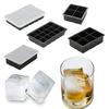 4/6/8/15 ızgara büyük buz kalıbı kalıp dev Jumbo büyük gıda sınıfı silikon buz küpü kare tepsi kalıp DIY buz yapım makinesi buz küpü tepsi