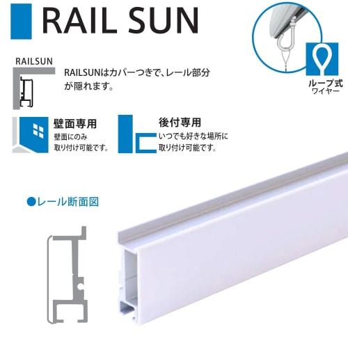 Fukui Metal Craft Rail Sun Picture Rail, 65cm Wide, Hook Type, with Nylon Line Set, Frame, Picture Display, DIY, Rental, Wall Mount, for Drywall, WRS-