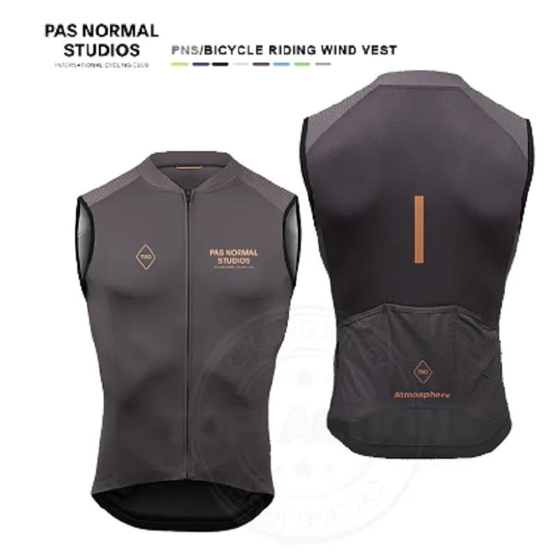 PAS fleece vest autumn and winter cycling suit men's windproof and warm bicycle top road bike mountain bike, jacket