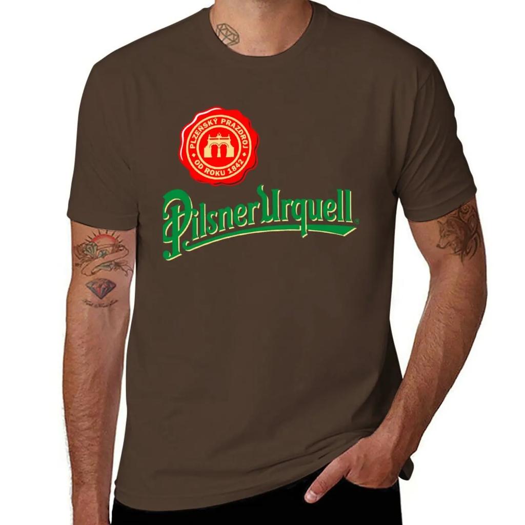 Neues Pilsner Urquell T-Shirt Übergroßes T-Shirt Lustiges T-Shirt Unisex Grafische T-Shirts Anime