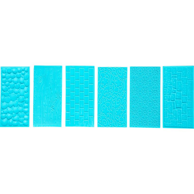 

6pcs Polymer Clay Texture Mats for Pottery and Fondant Easy Use Printing Tools for Unique Clay Artwork and Mats for DIY