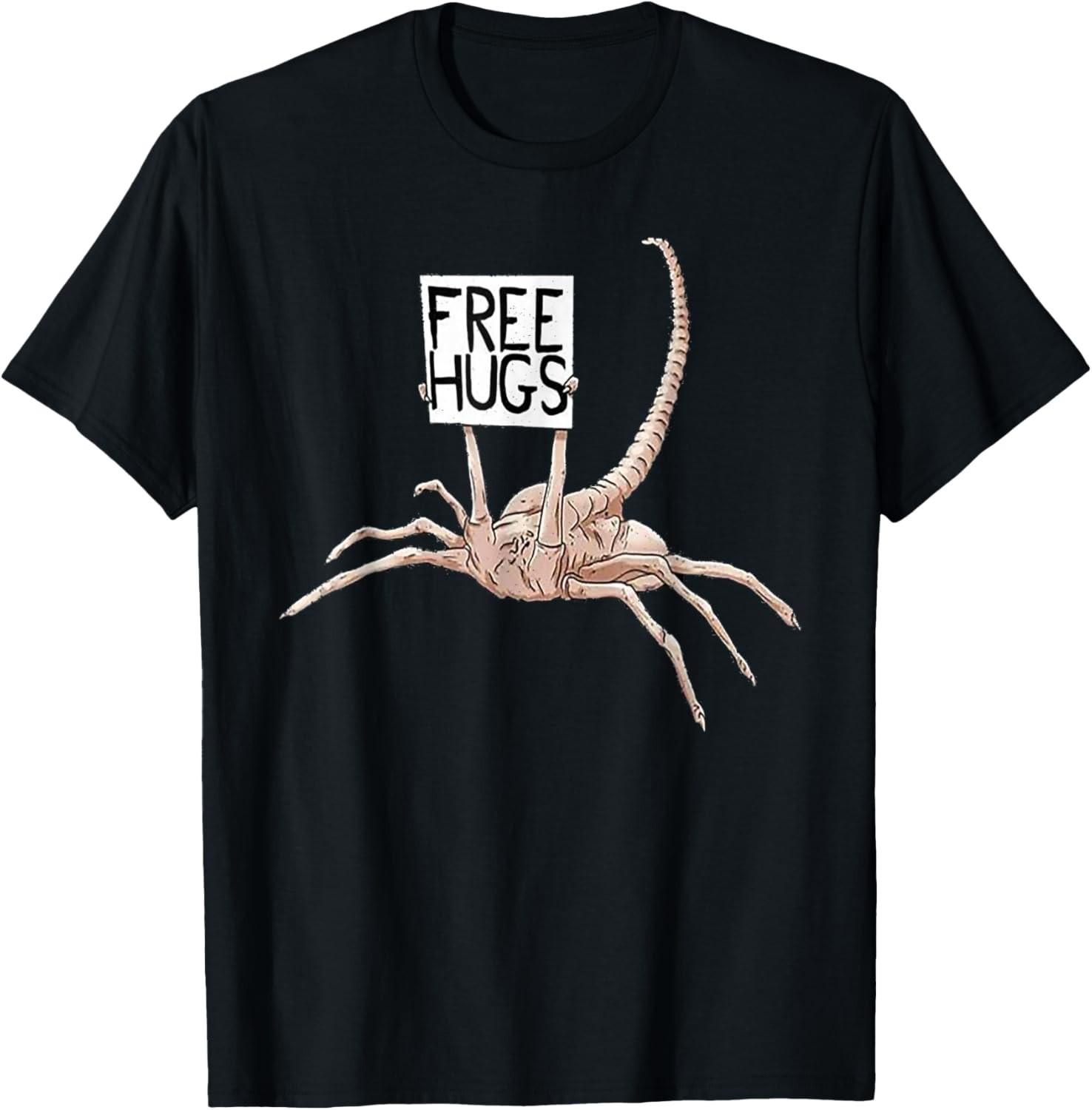 Free Hugs Alien Vintage Design For Men Women unisex T-Shirt Mens Womens Tees Top L