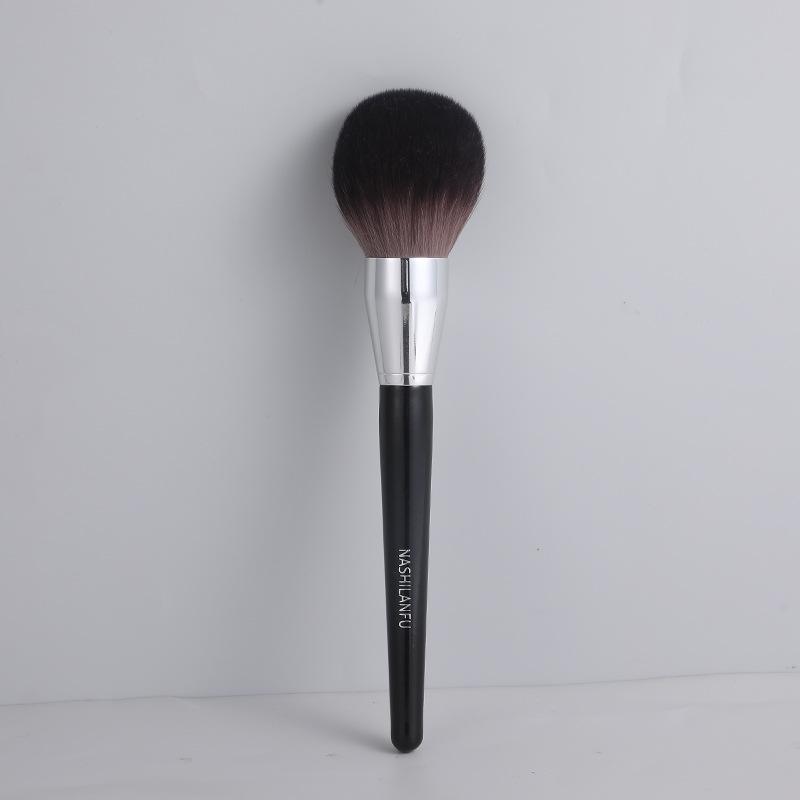 Silk Family Makeup Brush Set: Contour, Loose Powder, Blush, Blending, Eyebrow, Eye & Nose Shadow Brushes.