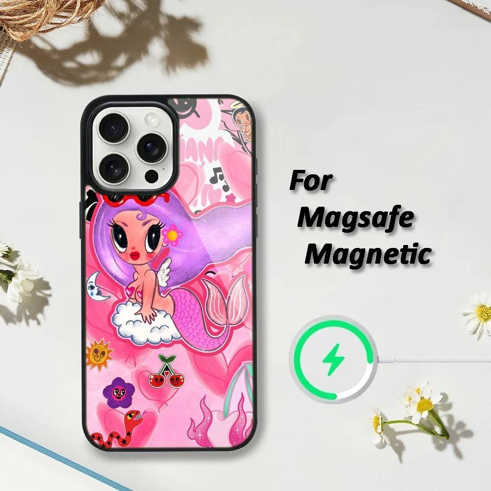 

K-Karol G Tropicoqueta Phone Case For iPhone 17,16,15,14,13,12,11,Plus,Pro,Max,Mini Magsafe Magnetic Wireless Charging iPhone17