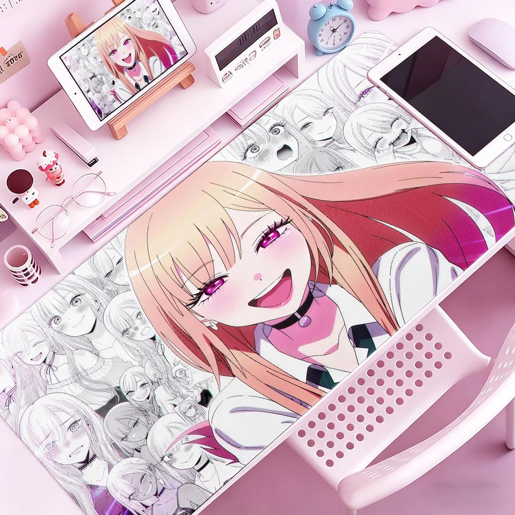 Carino Anime Kitagawa Marin MMy DressUp Darling Tappetino Mouse Grande Tappetino Mouse Gaming con Bordi Cuciti Tappetino Scrivania Spesso PC