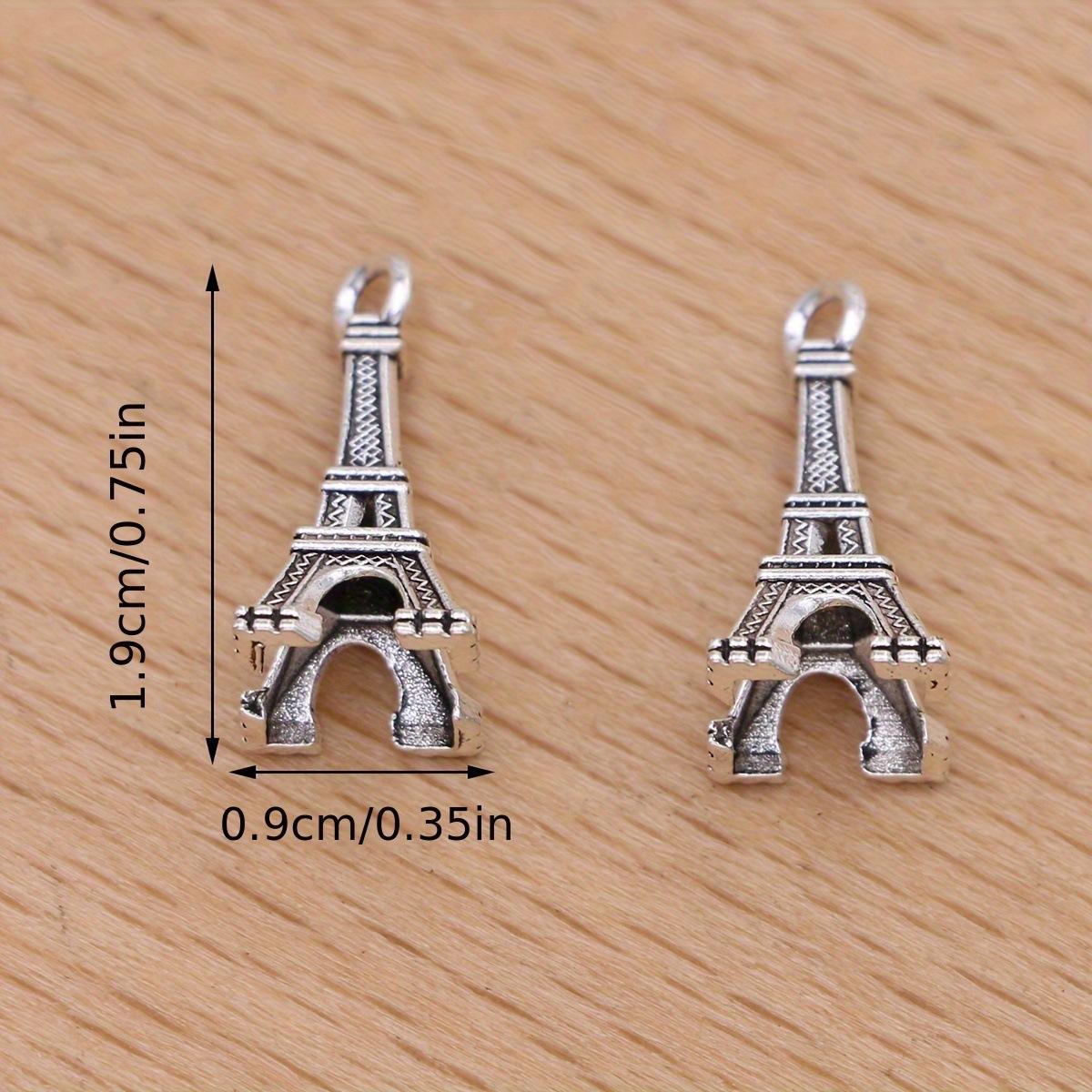 

Франция Париж Эйфелева башня Сплав цинка Сокровище Ювелирные аксессуары Серебряный кулон Украшение Браслет Брелок Евро Доллар