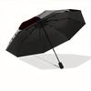 1pc Floral Pattern Automatic Open/Close Umbrella with Windproof, Functional Design, 8-Rib Sturdy Canopy