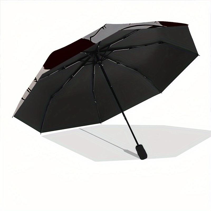 1pc Floral Pattern Automatic Open/Close Umbrella with Windproof, Functional Design, 8-Rib Sturdy Canopy