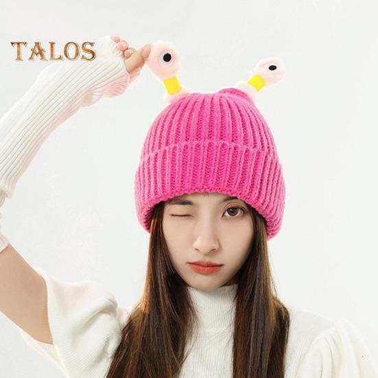 Wollmütze mit Nachtlicht-Antennendekor, warme Strickmütze, Kinder-Foto-Requisite, Kopfbedeckung, Skifahren, Wandern, Thermomütze für Erwachsene und Teenager