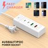 USB Plug Power Strip Charger Station Splitter 5V4A USB TYPE C 3.0 Fast Charger Phone Charging Plug USB EU Electrical Socket