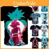 Vibrant 3d Print Dragon Ball Z Vegeta Goku Super Saiyan T-shirts For Anime Fans