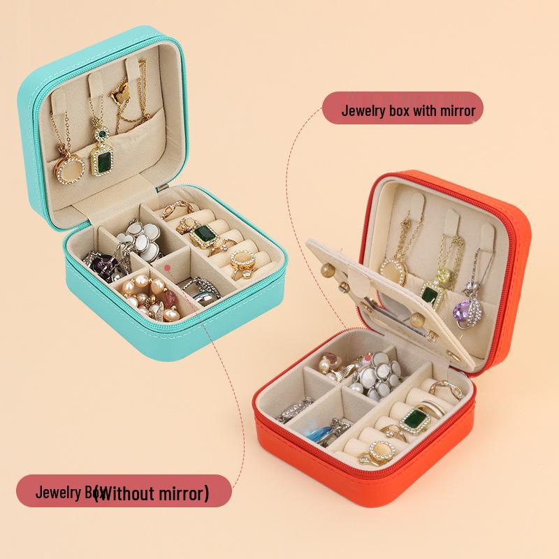 Minimalist Portable Jewelry Storage Box for Earrings, Necklaces & Rings