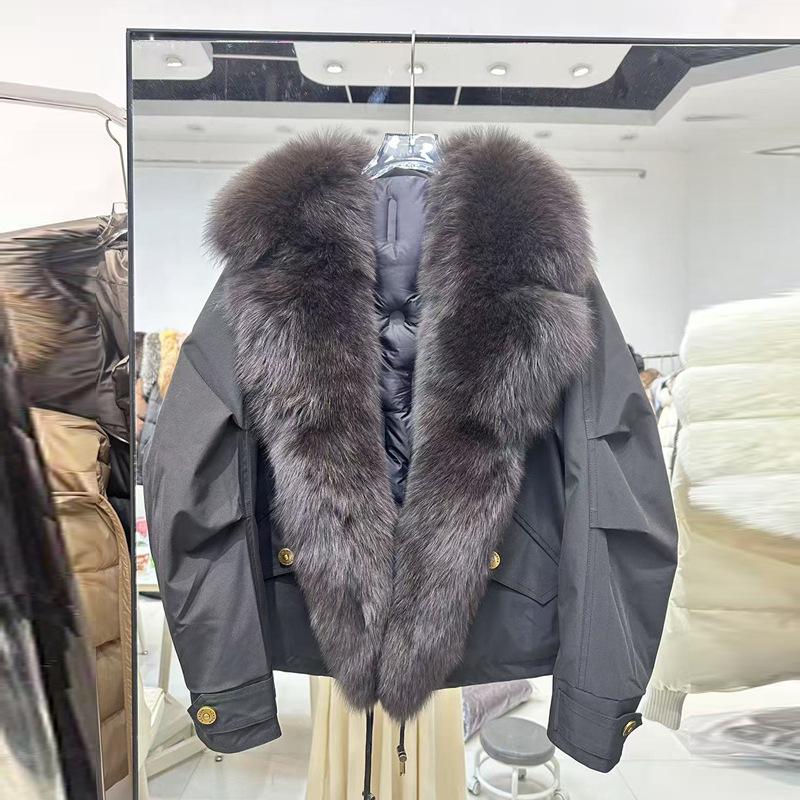 Fashion Lady Winter Parkas Elegant Overcoat Zip Warm Jacket Women Coats Outerwear Parka Street Wear