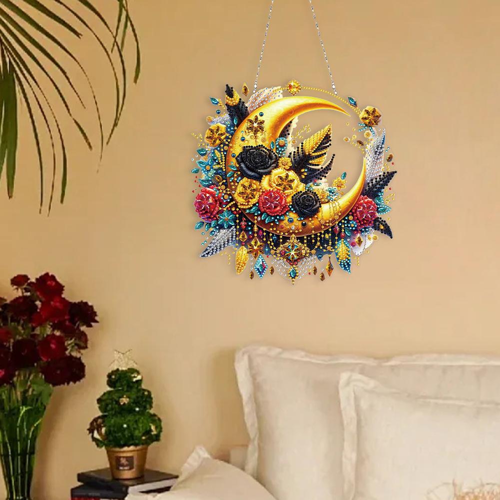 Acrylic Special Shape Guitar 5D DIY Diamond Painting Dots Pendant Diamond Painting Ornaments Diamond Painting Hanging Pendant