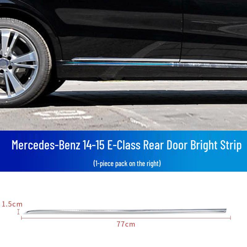 Front & Rear Bumper Chrome Trim for Mercedes-Benz: E180, E200, E260, 300L