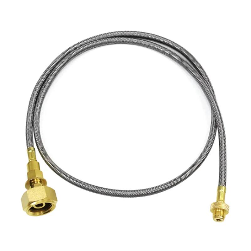 Outdoor Camping Gas Stove Propane Refill Adapter Tank Coupler Adaptor with Flat Air Connector Female Port