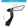Easy Install Vibration Resistant Rear View Mirror With Wide View Motorcycle Accessory Handlebar Side Mirror