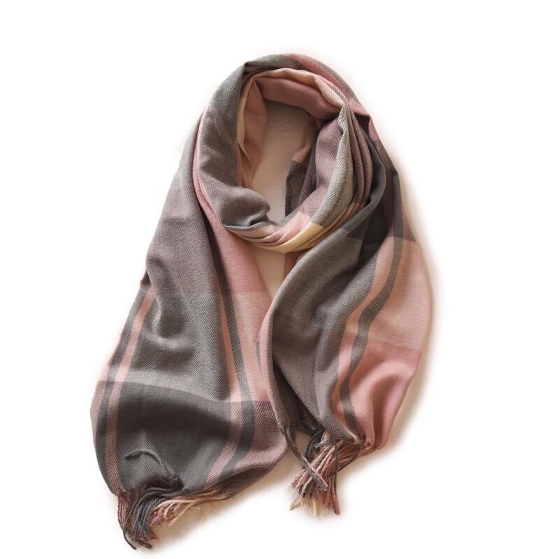 Fumede Plaid Imitation Cashmere Winter Scarf Shawl