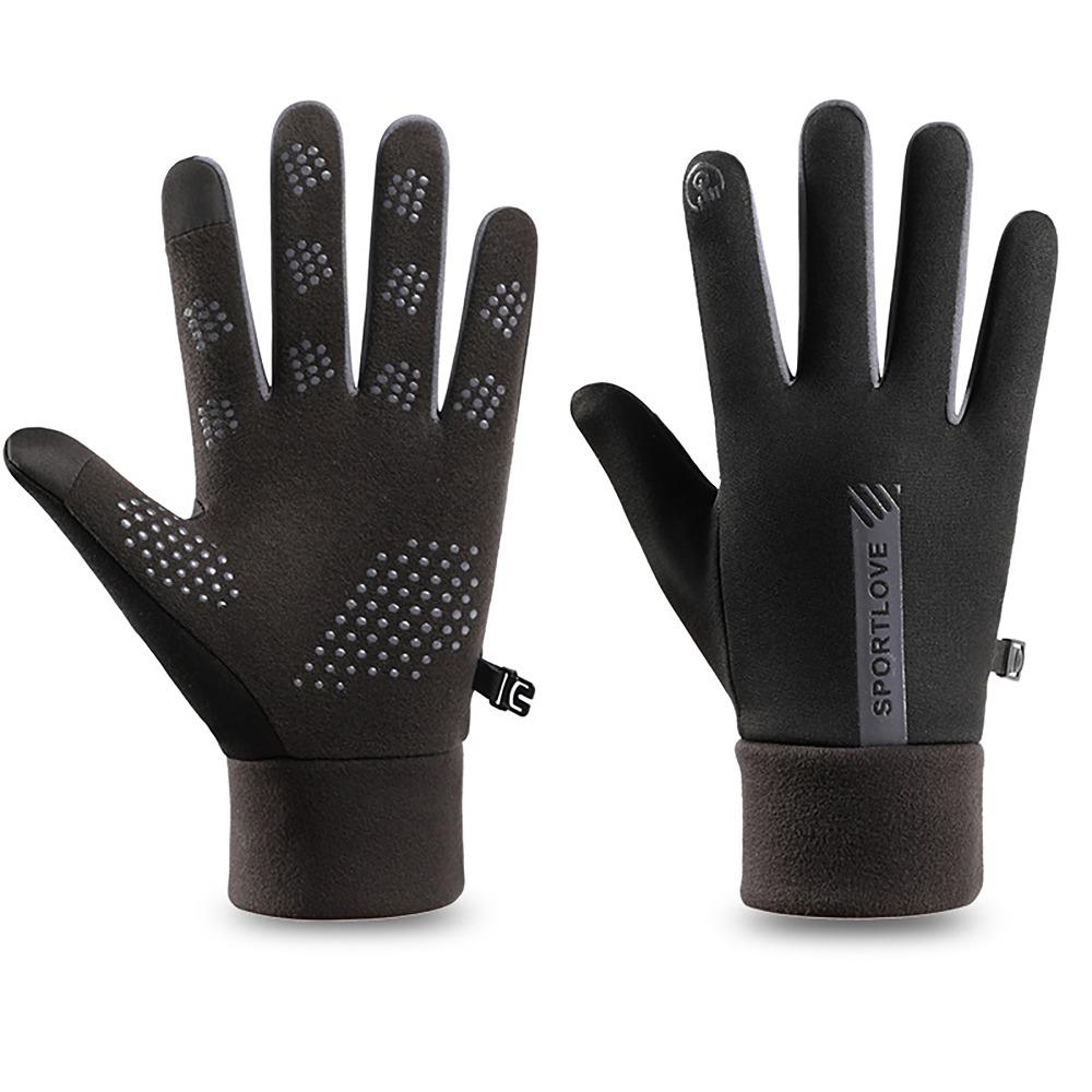 Cold Resistance Winter Gloves Thermal Fleece Ski Gloves Convenient Driving Mittens  for Woman Man