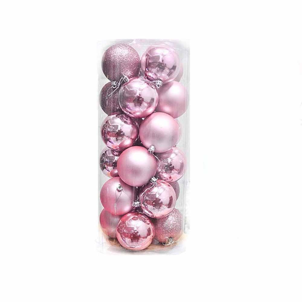24Pcs Plastic Christmas Balls 3/5CM Xmas Tree Baubles Christmas Tree Ornaments  Xmas Tree