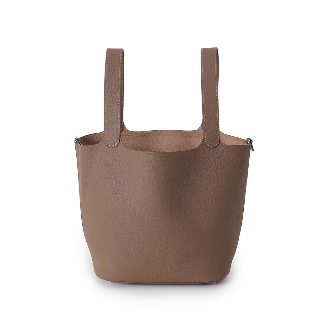 Full first layer togo cowhide women's handbag bag genuine leather vegetable basket bucket bag simple versatile bag