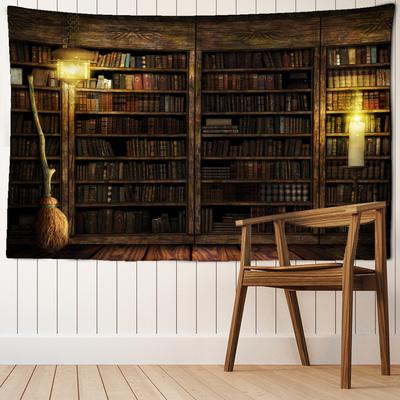 Kerze Bücherregal Wandteppich Hängen Böhmischen Hexerei Abstrakte Mysteriöse Schlafsaal Schlafzimmer Wohnkultur
