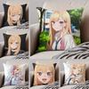KKitagawa Marin Cushion Cover Throw Pillow Cover Hidden Button Durable Polyester Chair Cushion