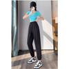 Summer Blue Fit Womens Slim Joggers Ice Silk Sun Protection Sports Pants